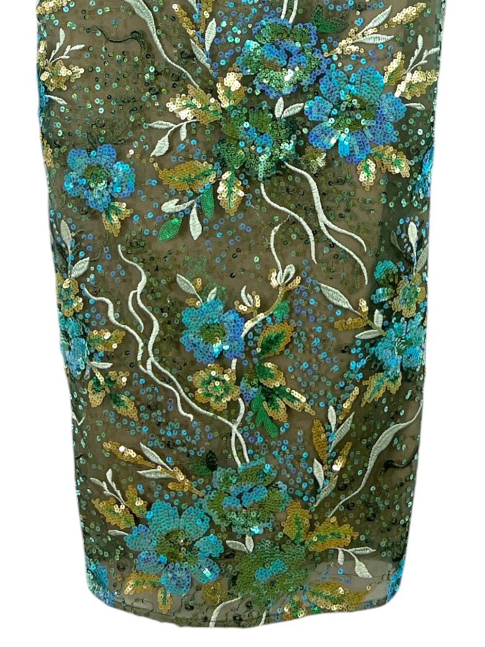 Bronx & Banco Dahlia Maxi Dress Teal US 6 / Medium New $880 - Picture 3 of 6
